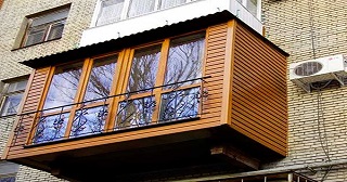Внешняя отделка балкона Изобильный цена от 1019 руб. м/2.